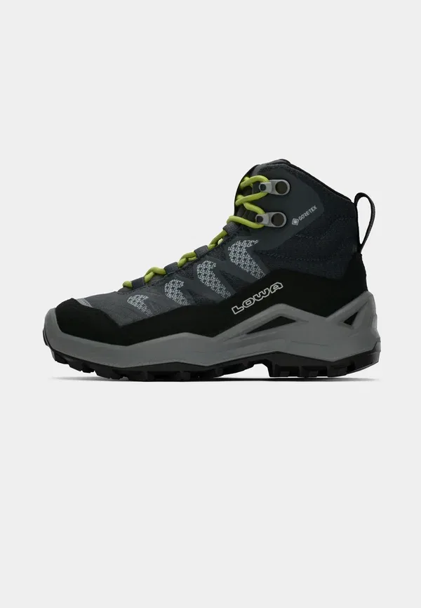 Ботинки для хайкинга Lowa Maddox pro gtx mid jr, черный/лимонный — фото 2