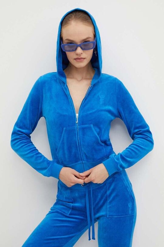 

Бархатный свитшот HERITAGE ROBYN Juicy Couture, синий