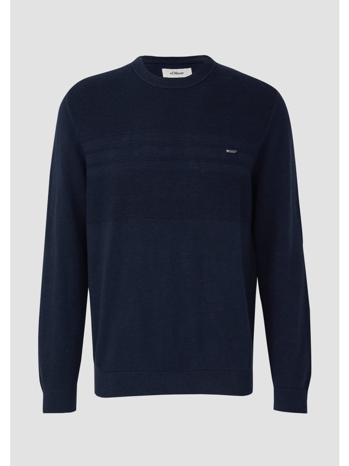 

s.Oliver Вязаный свитер, цвет 5978_navy