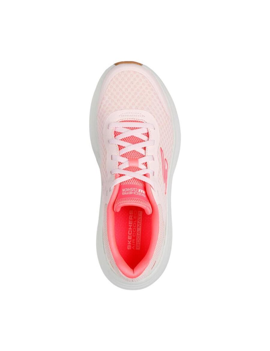 Женские кроссовки Skechers Max с амортизацией розового цвета. — фото 4