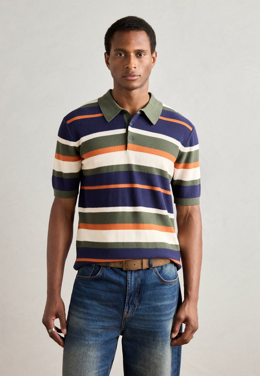 

Поло Scotch & Soda STRIPED REGULAR FIT, Peacoat/Dark Blue