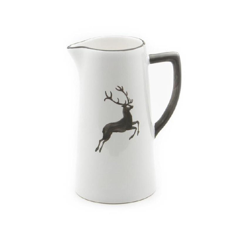 

Кувшин для воды Grey Deer 1,2 л/ч: 22 см Gmundner Keramik, белый/серый