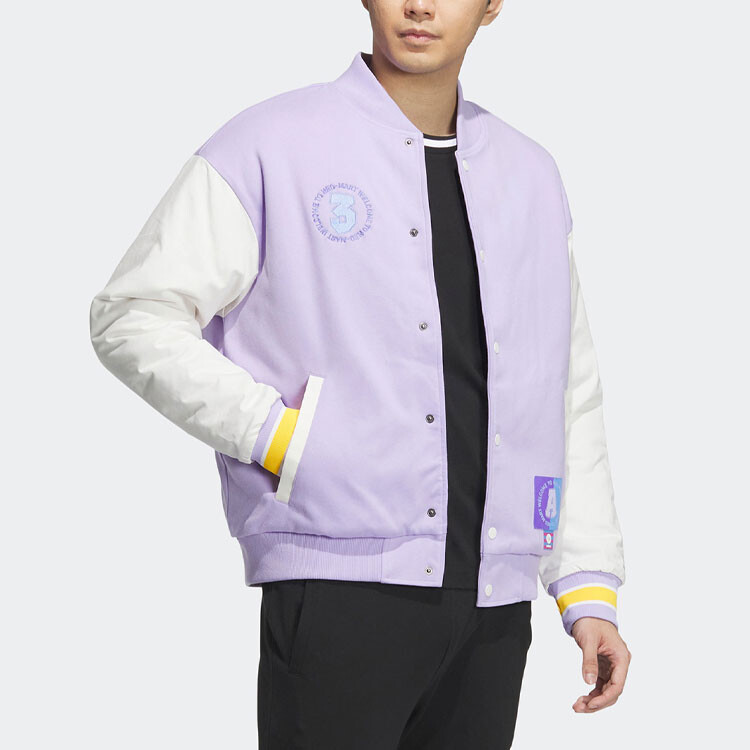 Бейсбольная куртка унисекс светло-фиолетовый Adidas Neo — фото 3