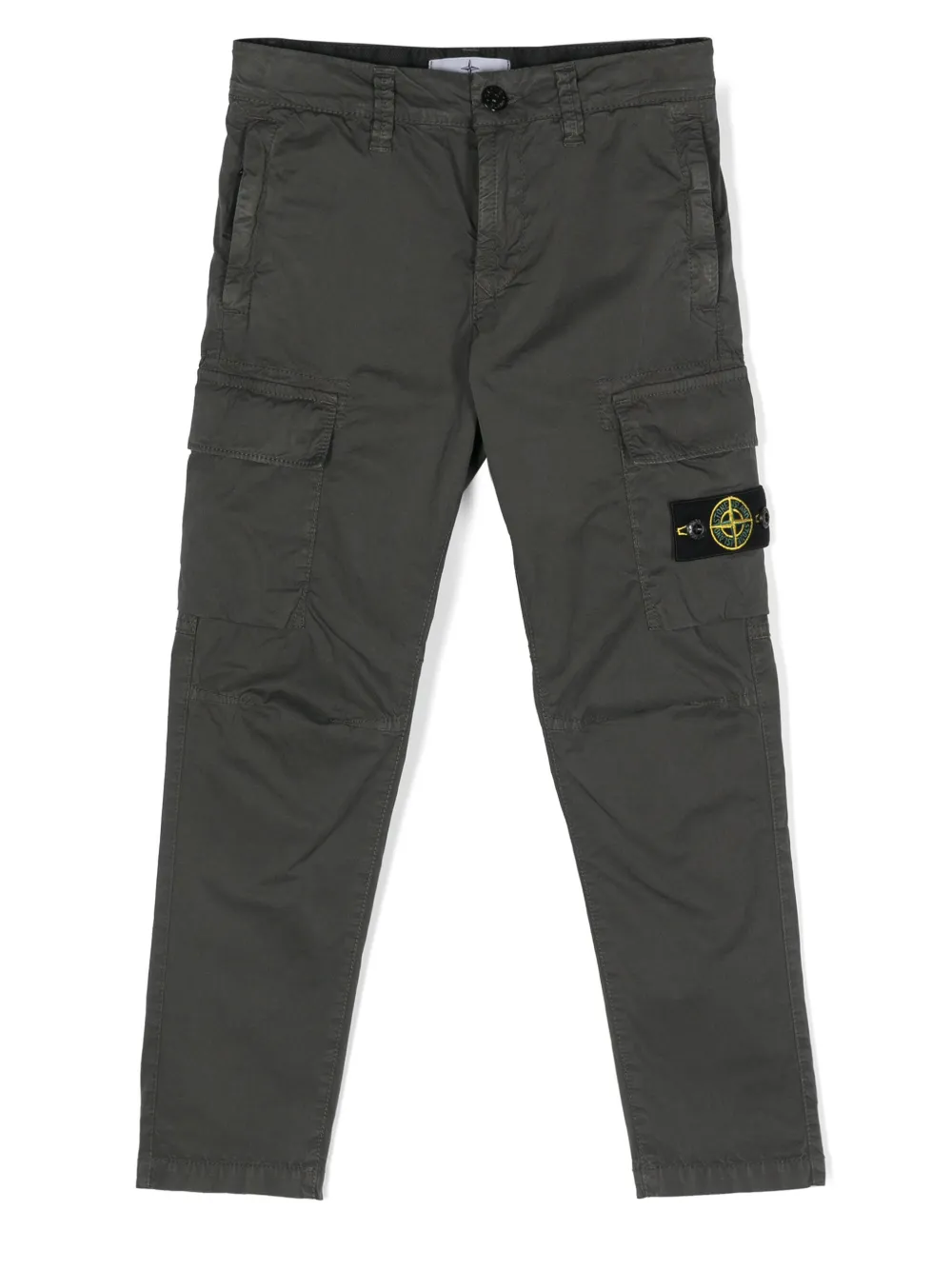

Прямые брюки с логотипом Compass Stone Island Junior, зеленый