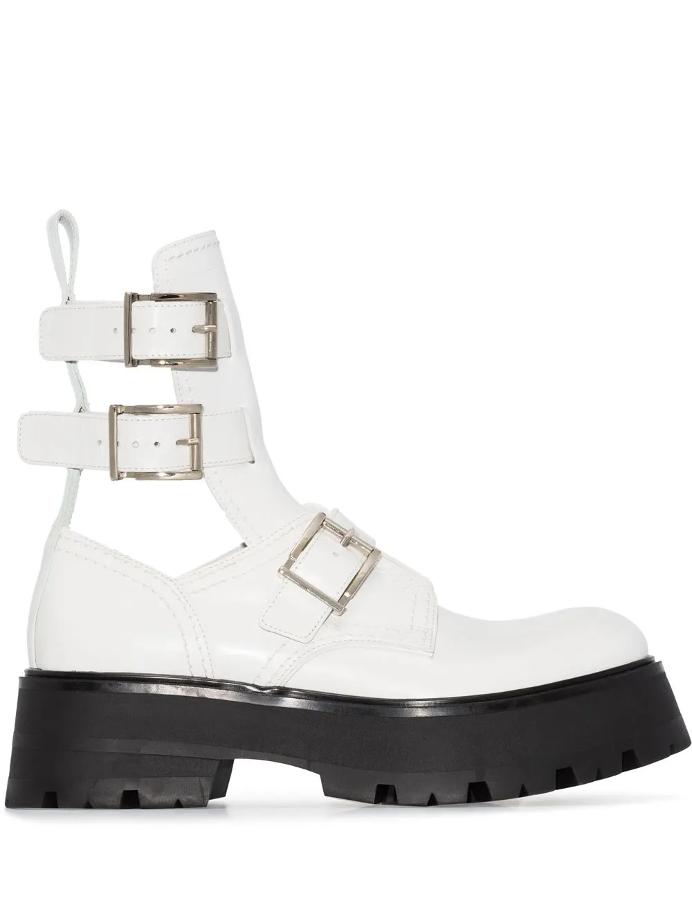 Ботинки с пряжками Alexander McQueen, белый