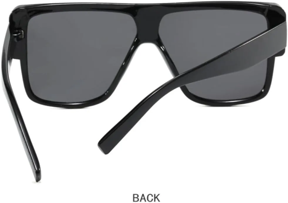 

Модные большие квадратные солнцезащитные очки для женщин в стиле ретро с градиентным переходом цвета, защита от УФ-излучения UV400 UATXTAU, Black Light Tea