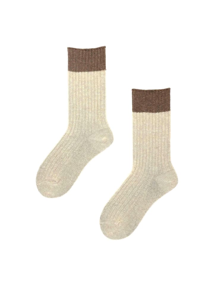 

Hudson Теплые носки Cosmic Block жемчужно-белого цвета