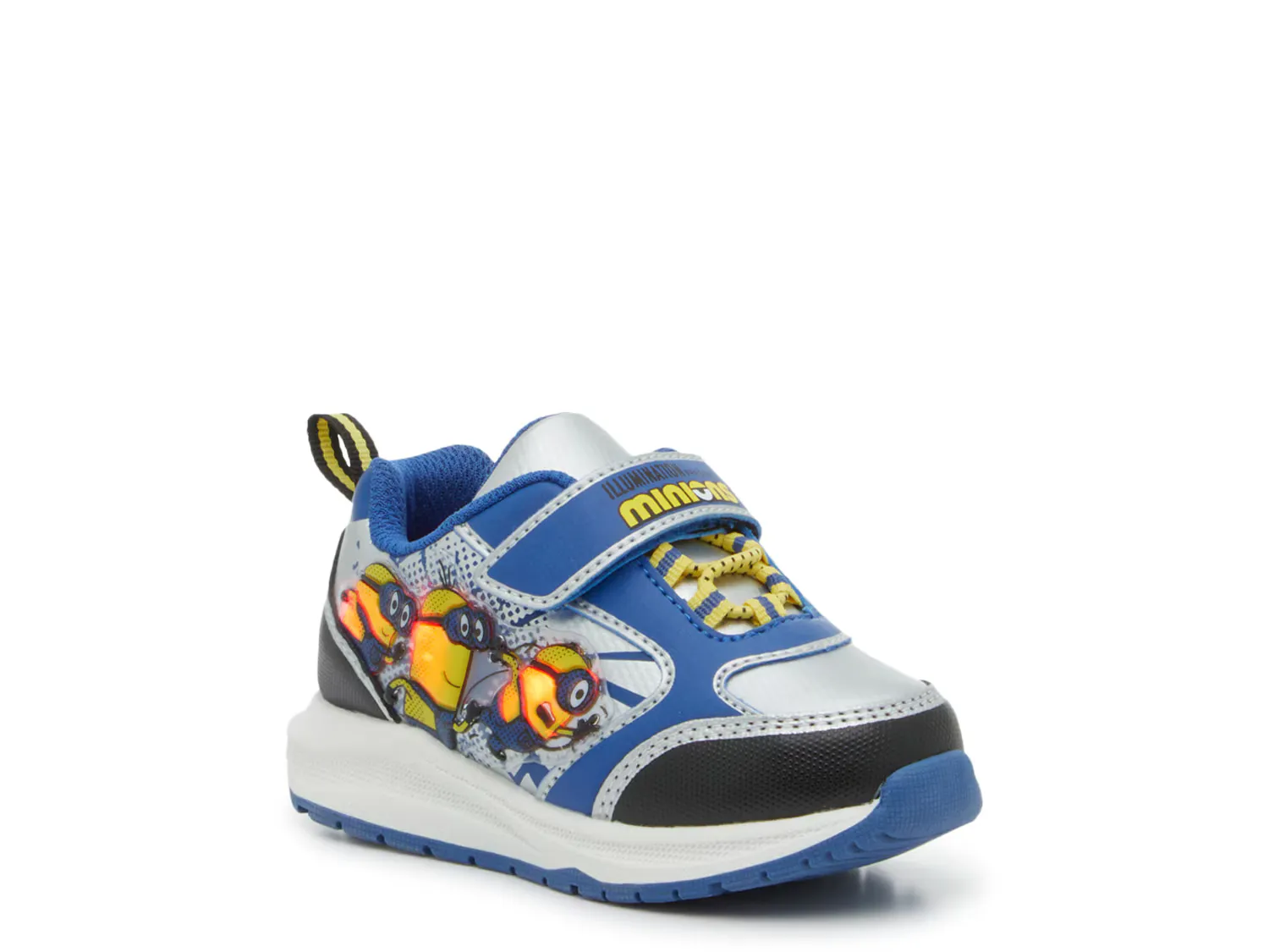 

Кроссовки Minions Light-Up Sneaker Despicable Me, синий/серебряный/желтый