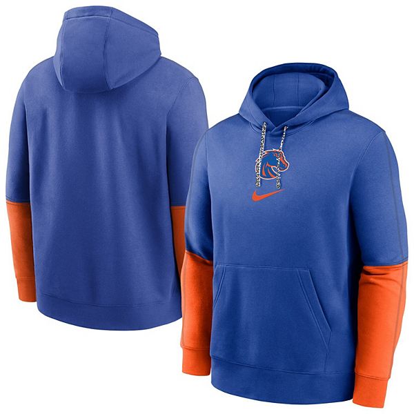 Мужской худи с капюшоном royal boise state broncos 2024 sideline club fleece Nike — фото 2