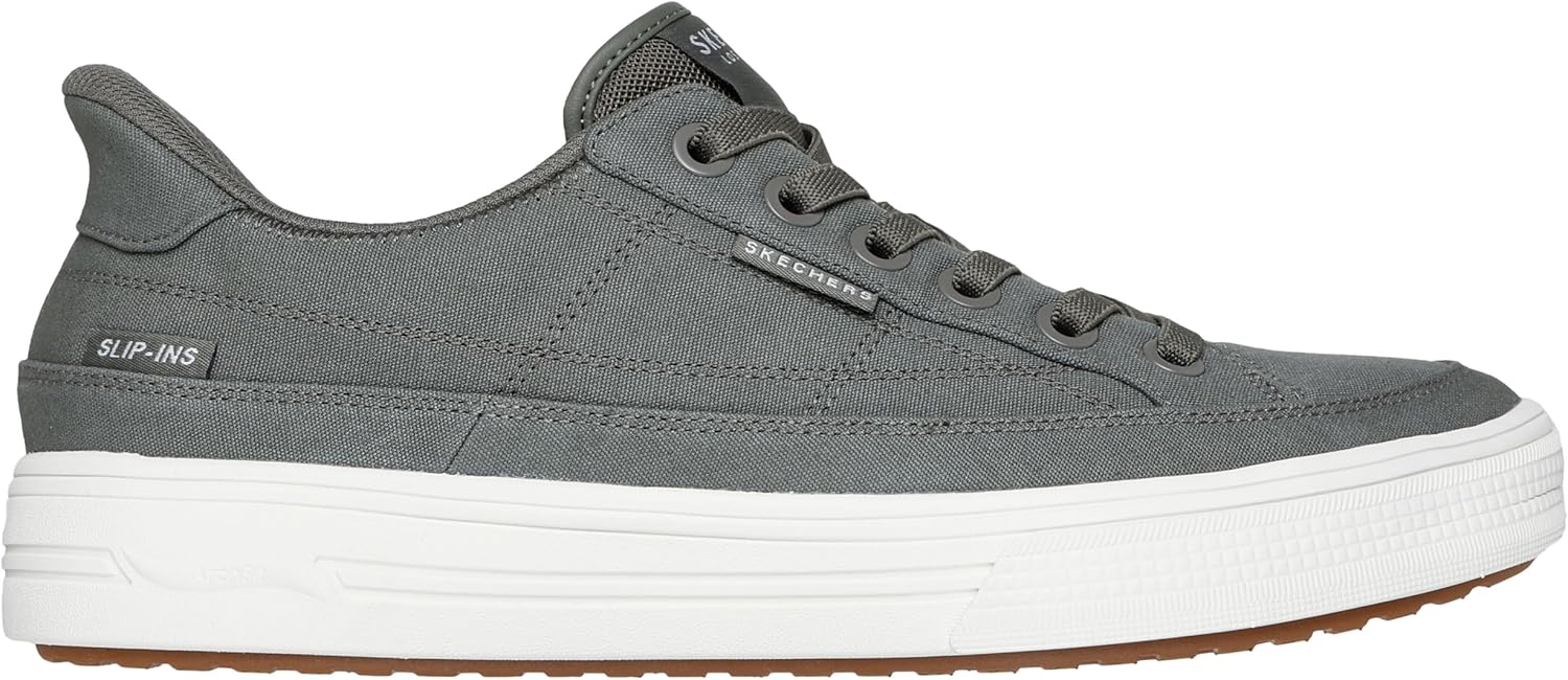 Мужские кроссовки Skechers Arch Fit Arcade - See Ya There без шнурков, Olive — фото 4