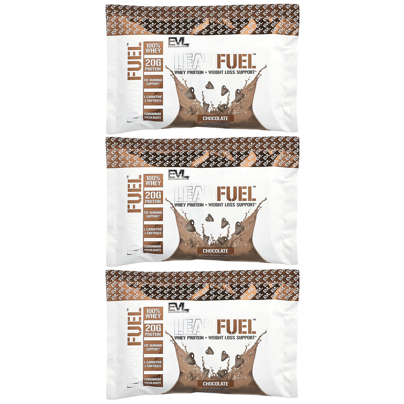 

EVLution Nutrition, LeanFuel , шоколад, 3 пакетика по 29,5 г (1 унция)