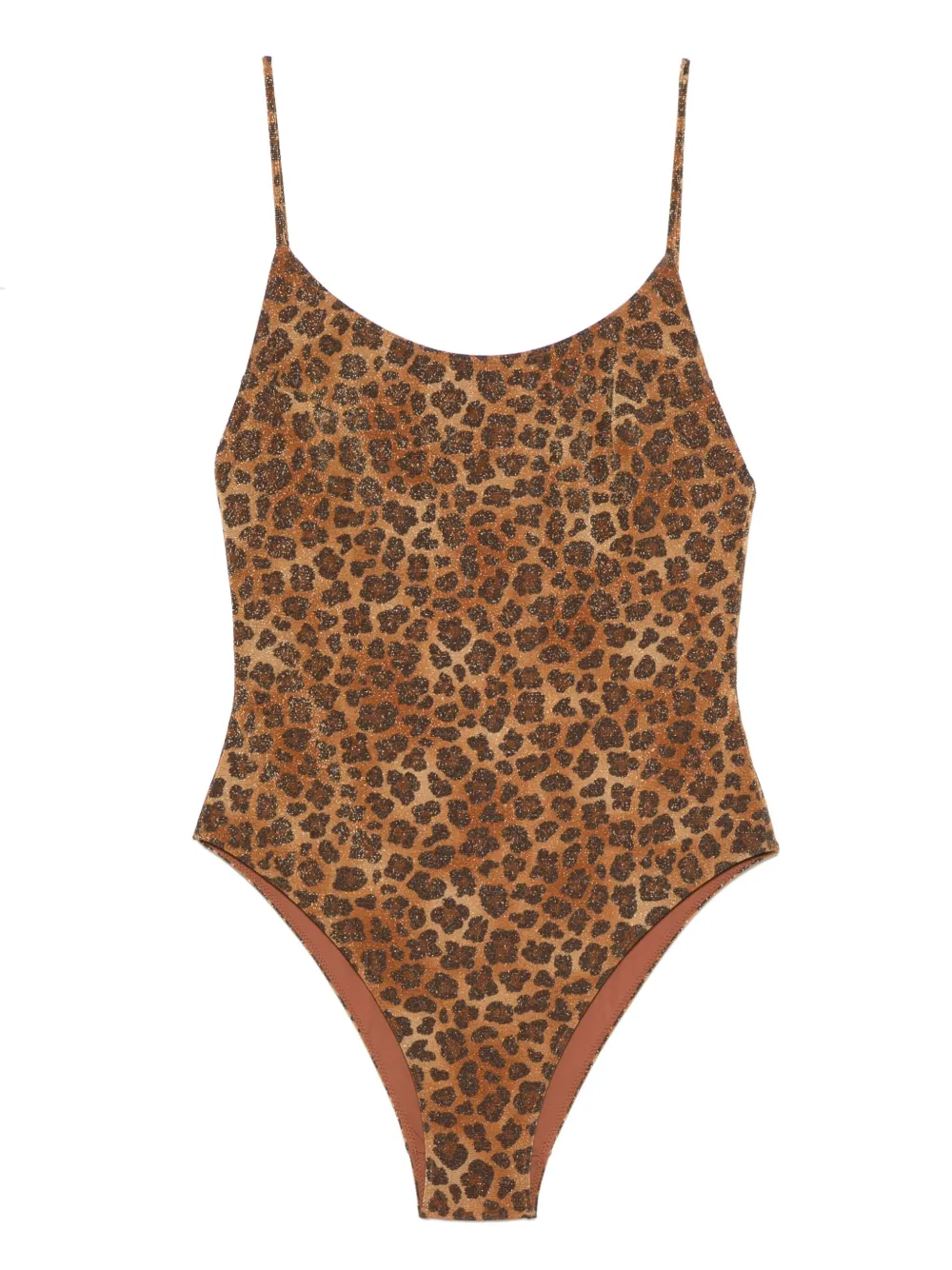 

Купальник с анималистичным принтом MC2 SAINT BARTH, коричневый