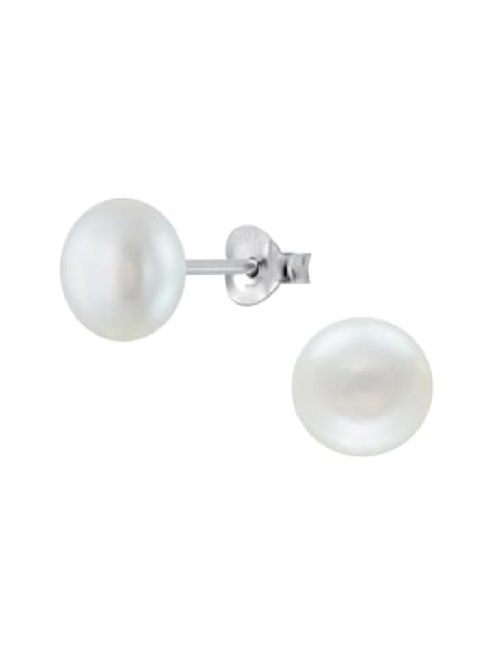 

Alexander York Серьги-гвоздики с жемчугом, белые, 7 мм, из серебра 925 пробы, комплект из 2 штук