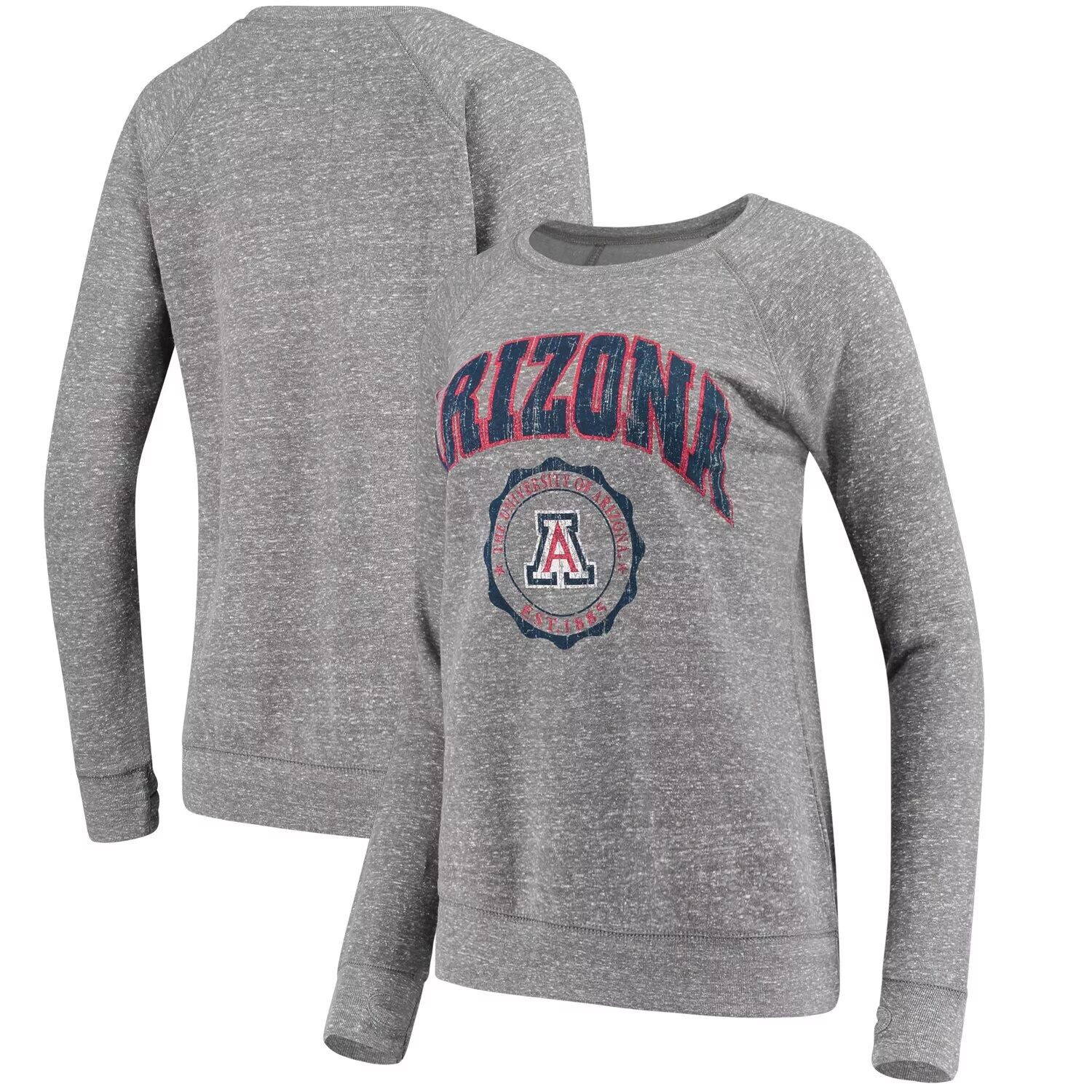 

Женский пуловер Pressbox Heathered Grey Arizona Wildcats Edith Vintage Knobi