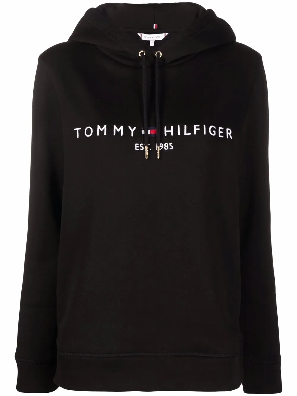 

Худи с кулиской и логотипом Tommy Hilfiger, черный