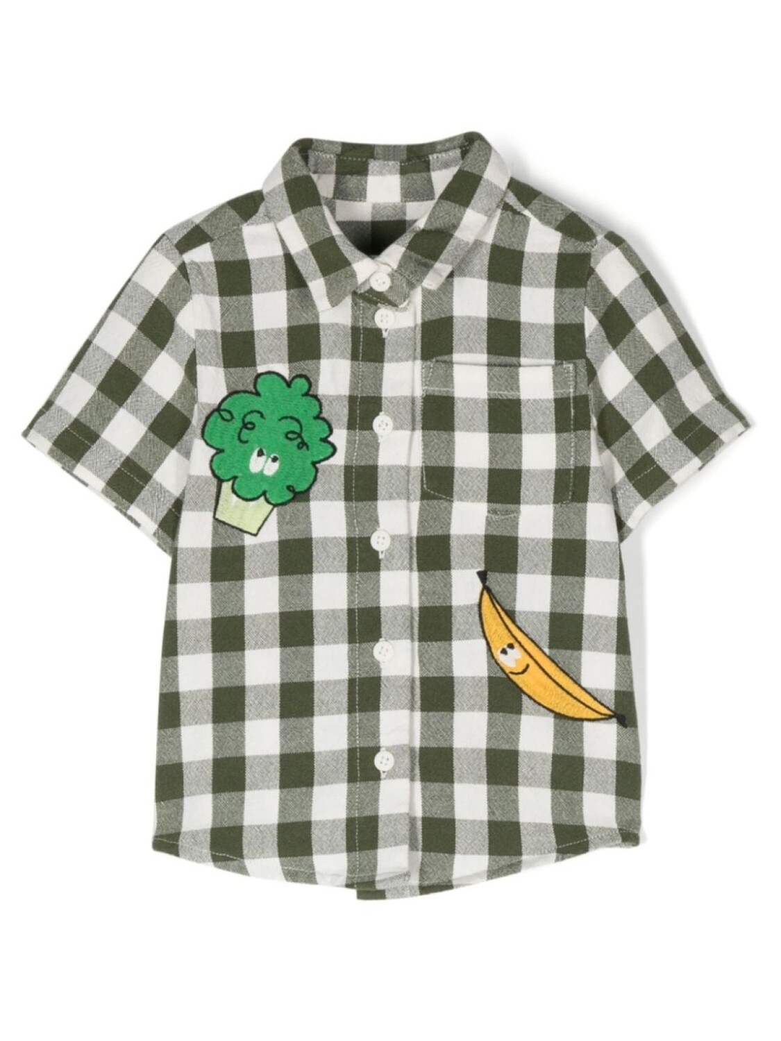 

Stella McCartney Kids рубашка с вышивкой, зеленый