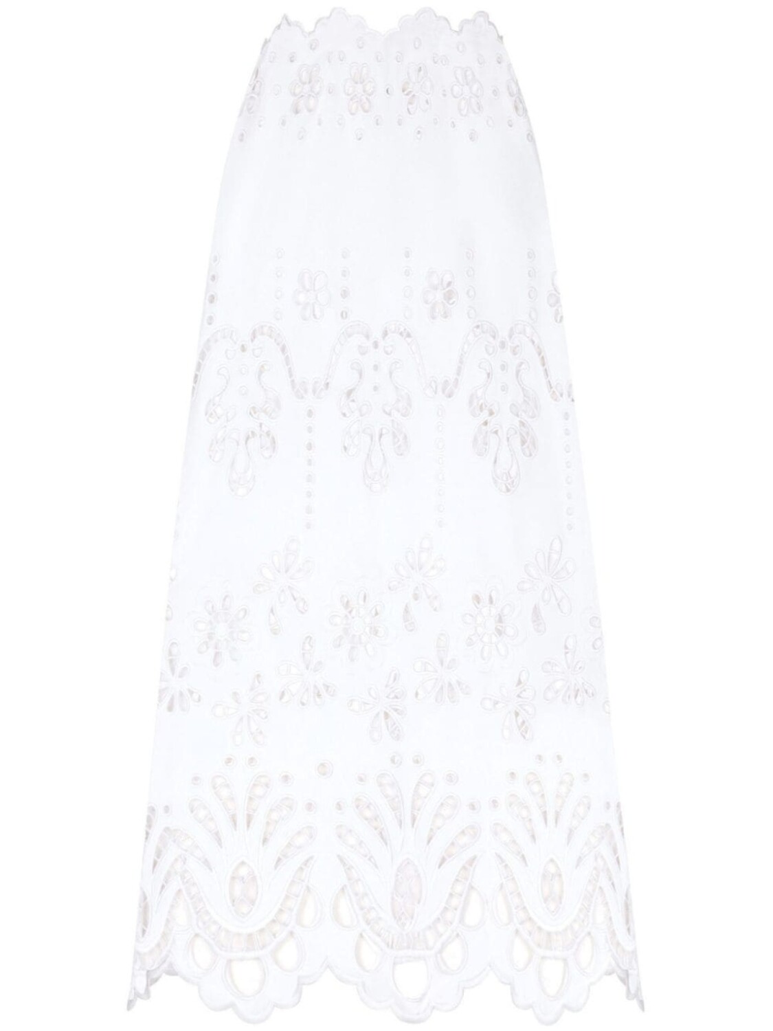 

Dolce & Gabbana юбка с фестонами и вырезами, белый
