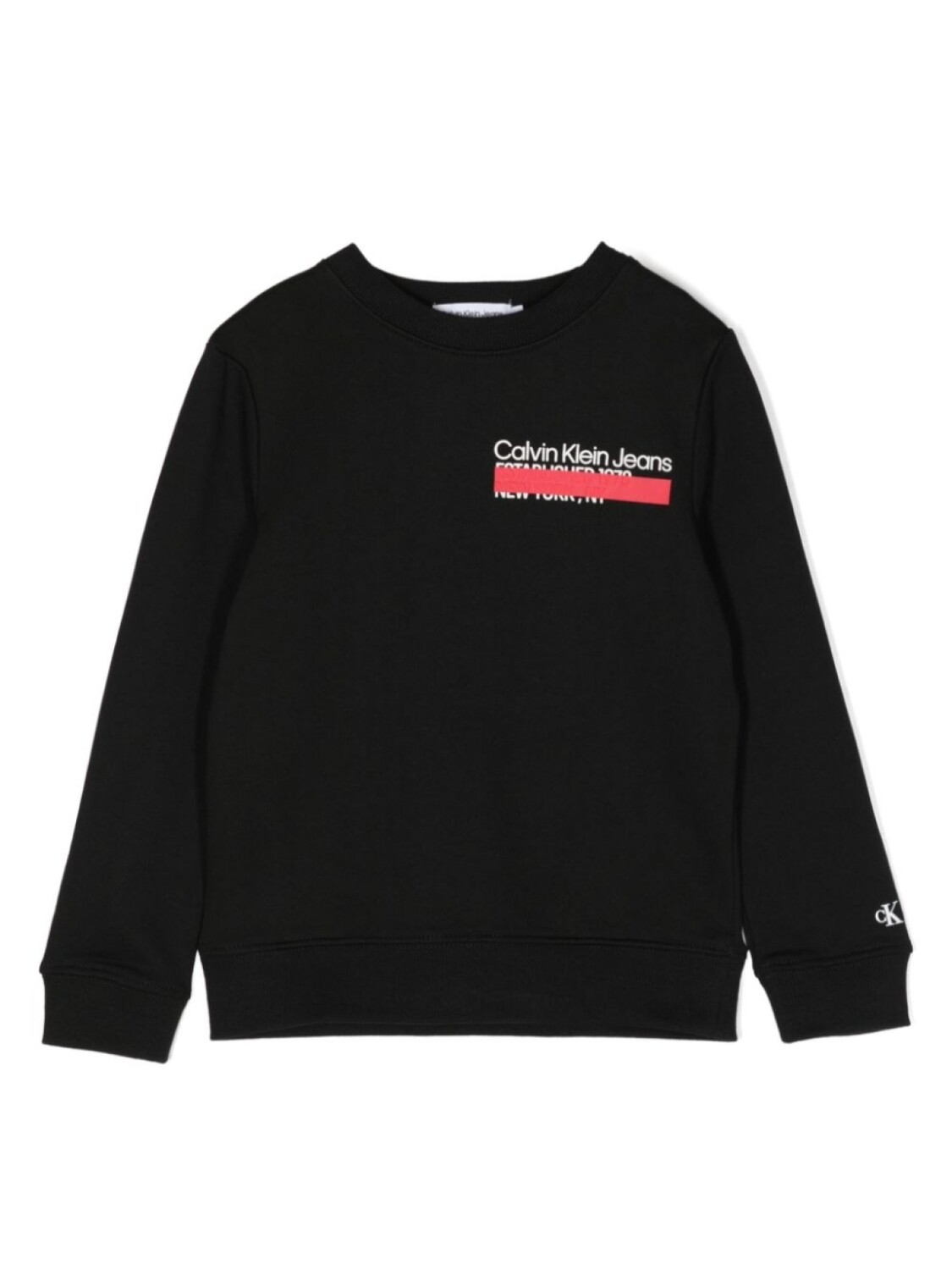 

Толстовка с логотипом Calvin Klein Kids, черный