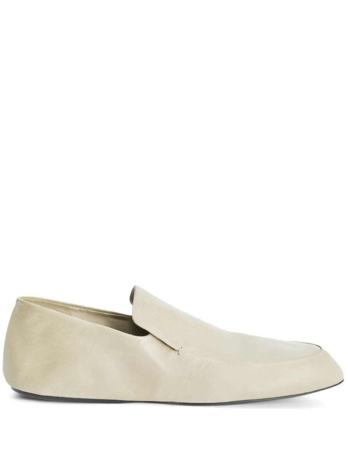 

Кожаные лоферы Jil Sander, нейтральный цвет