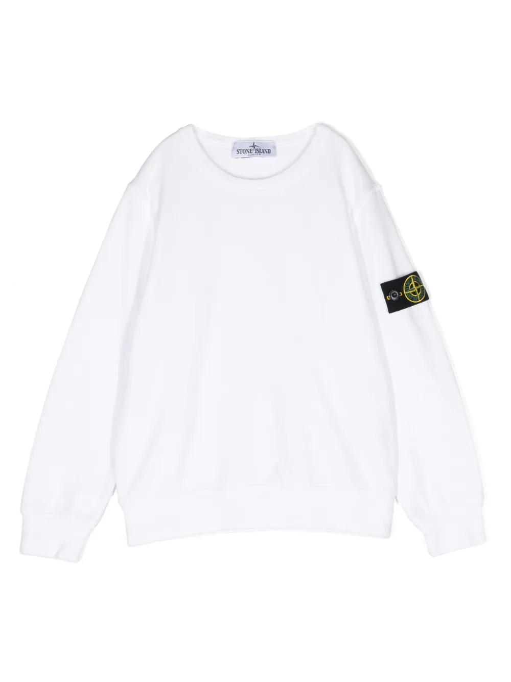 

Толстовка с нашивкой Compass Stone Island Junior, белый