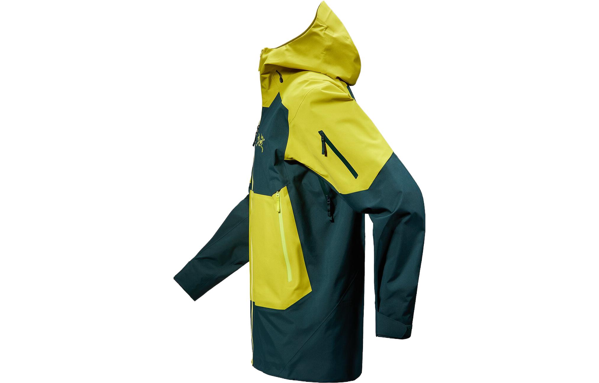 Куртка Arcteryx Sabre SV Ski, зеленый/желтый — фото 2
