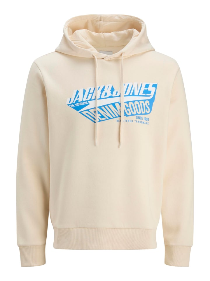 

Толстовка с капюшоном Jack & Jones, античный белый