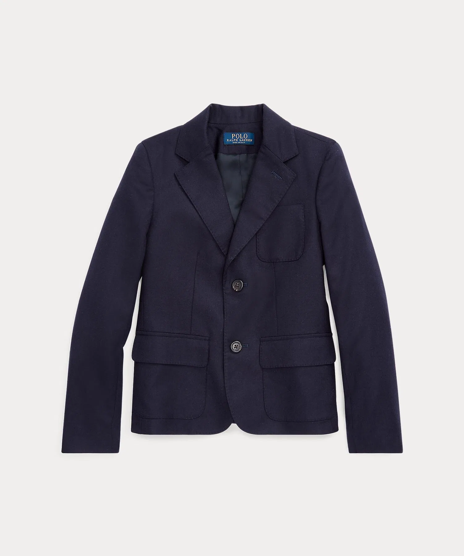 Детский шерстяной пиджак POLO RALPH LAUREN CHILDRENSWEAR тёмно-синий