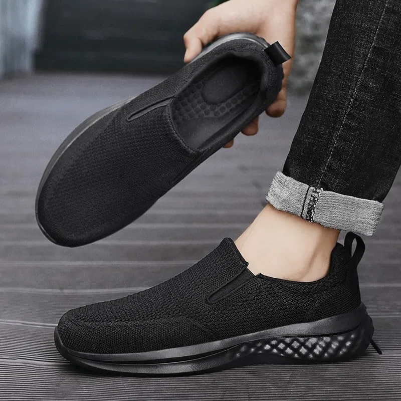 Лоферы мужские Slip-on Canvas, Memory Foam, Black — фото 2