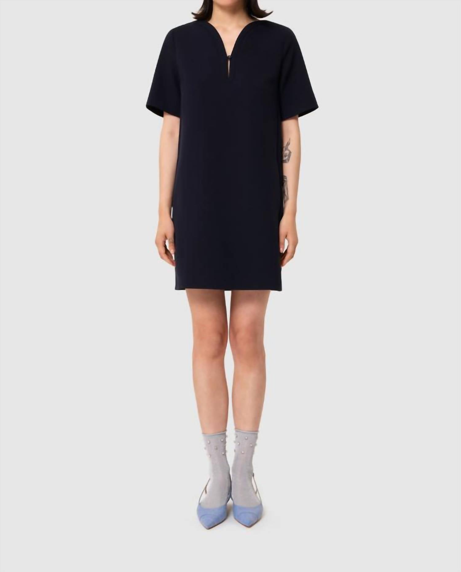 

Рэй мини-платье в темно-синем TARA JARMON