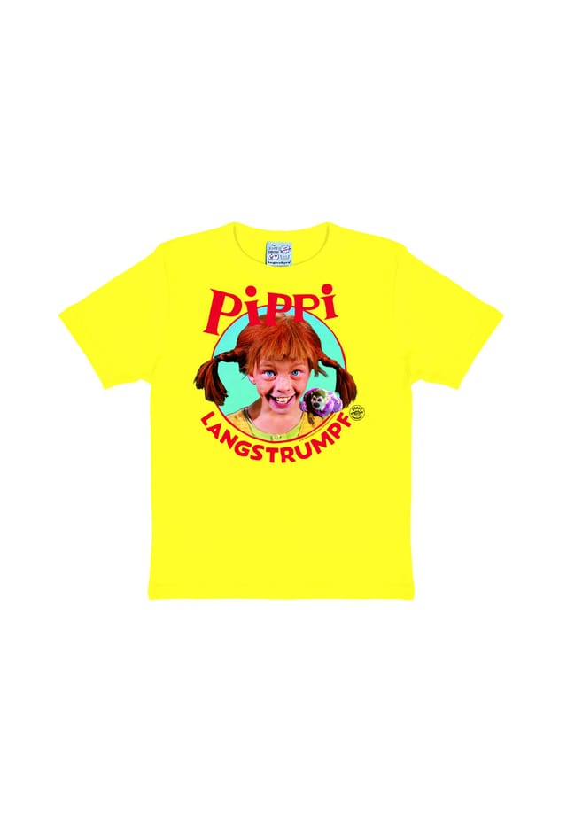 

Футболка детская Пеппи Длинныйчулок - портрет Logoshirt, желтый