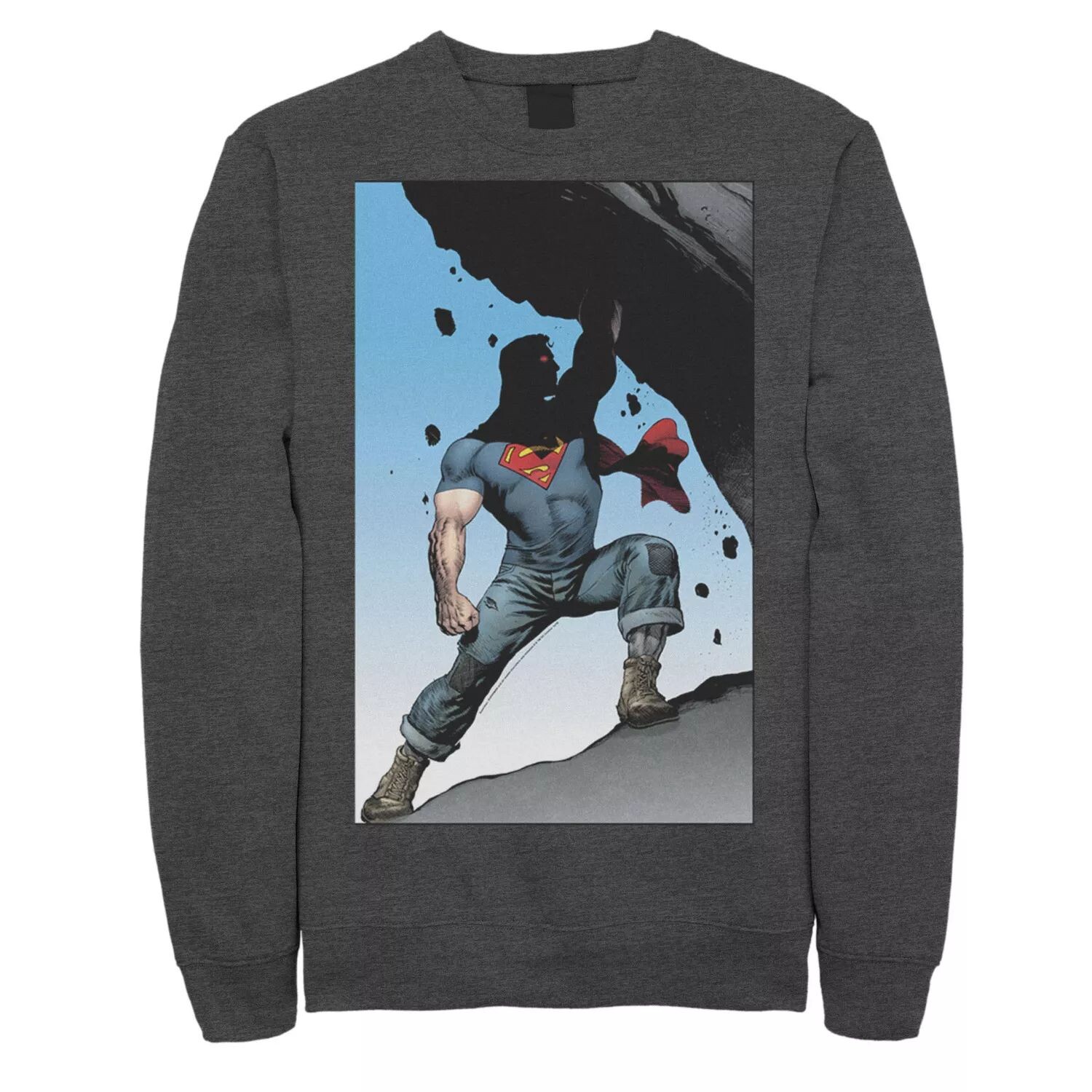 

Мужской свитшот с плакатом в виде комиксов Superman Power Lift DC Comics