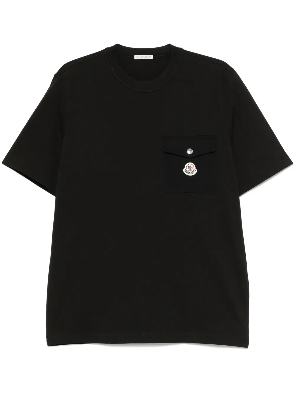 

Футболка с нашивкой-логотипом MONCLER, черный