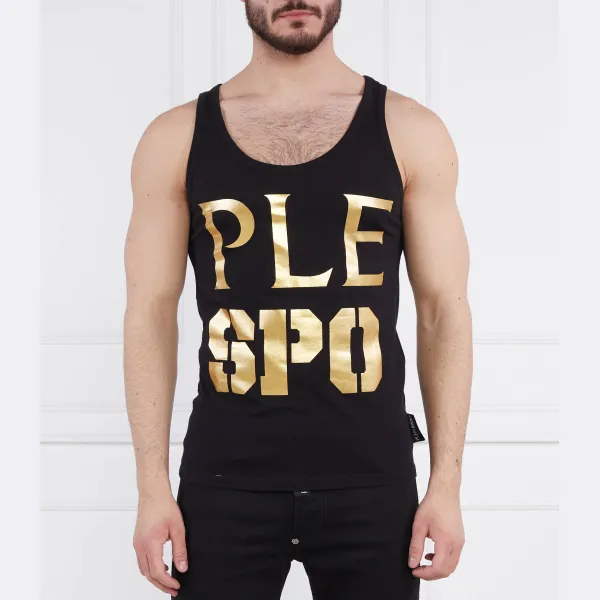 

Майка стандартного кроя Plein Sport, черный