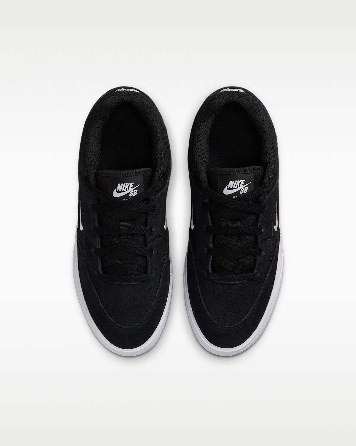 Детские кроссовки для скейтбординга Nike SB Malor, Black/Black/White/White — фото 4