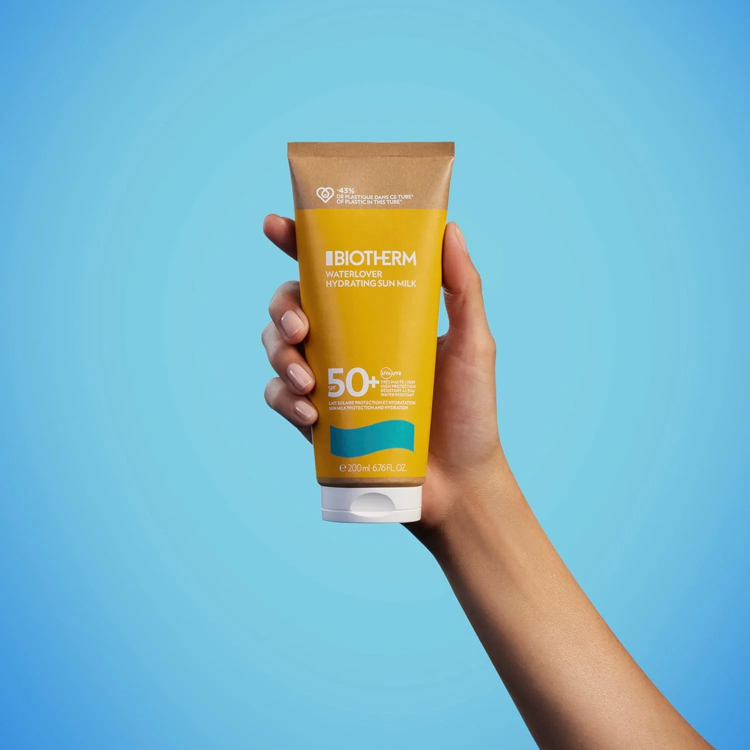 Увлажняющее солнцезащитное молочко Biotherm Waterlover Hydrating Sun Milk SPF 50 Biotherm — фото 3