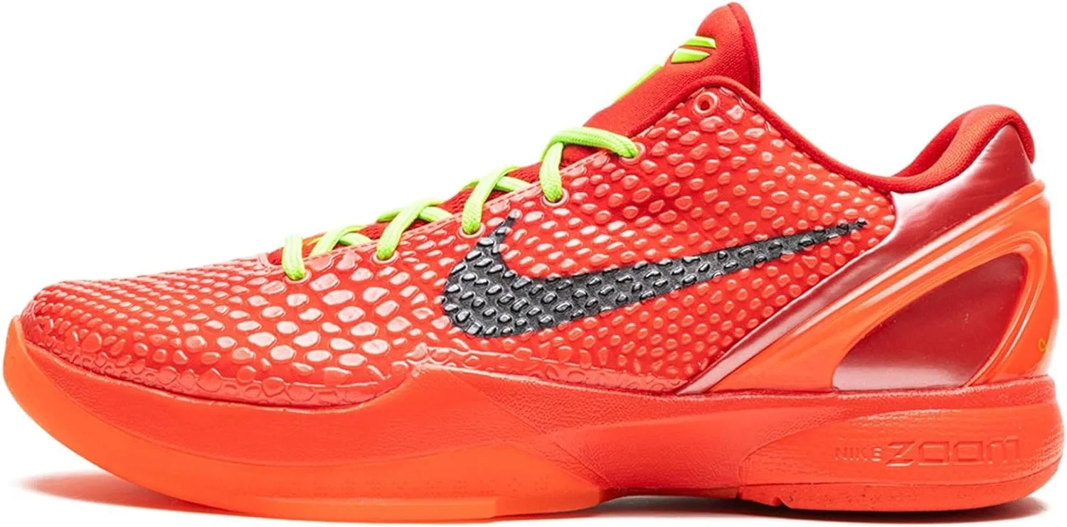 Мужские кроссовки Nike Kobe 6 Reverse, размер 11.5, ярко-красный/черный-электрический зеленый (FV4921-600)