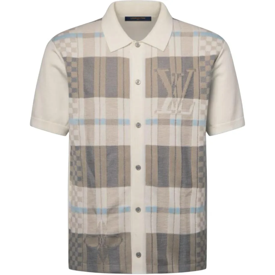 LOUIS VUITTON Рубашка мужская Brown Lapel Moderate Others