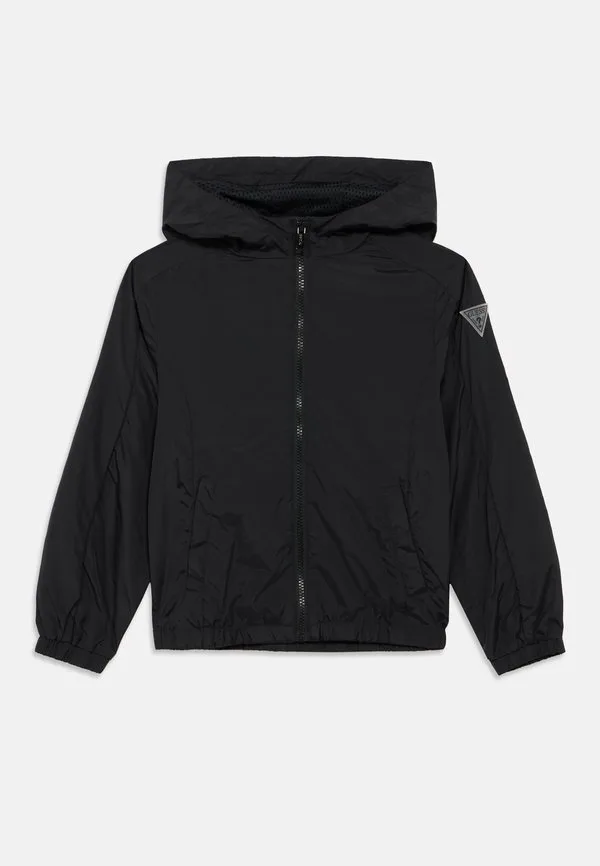 Детская куртка с капюшоном на молнии для активного отдыха Guess, Jet Black
