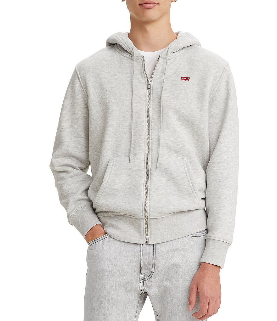 

Флисовая толстовка на молнии Levi's, серый