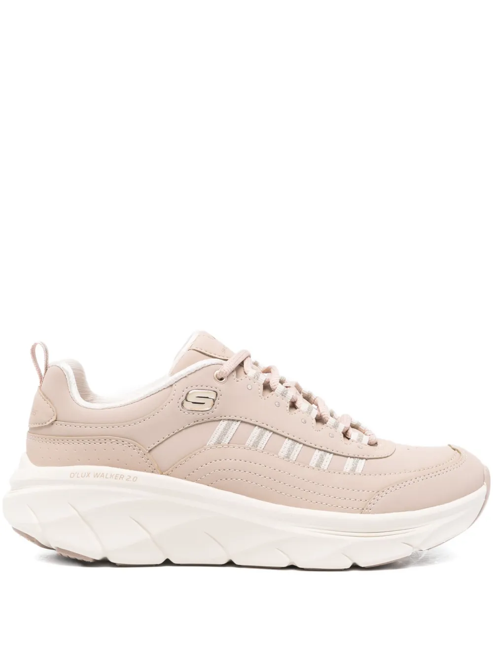 Кроссовки с полосатыми деталями Skechers, розовый
