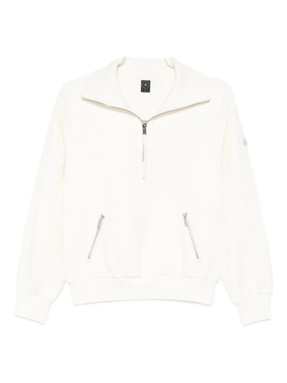 

Толстовка на молнии из комбинированных материалов Moose Knuckles, нейтральный