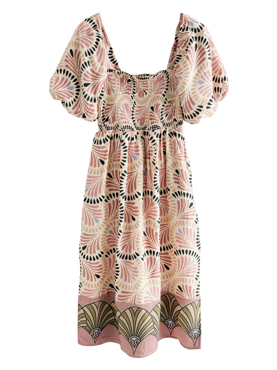 

Летнее платье Next, цвет Beige/Dusky pink