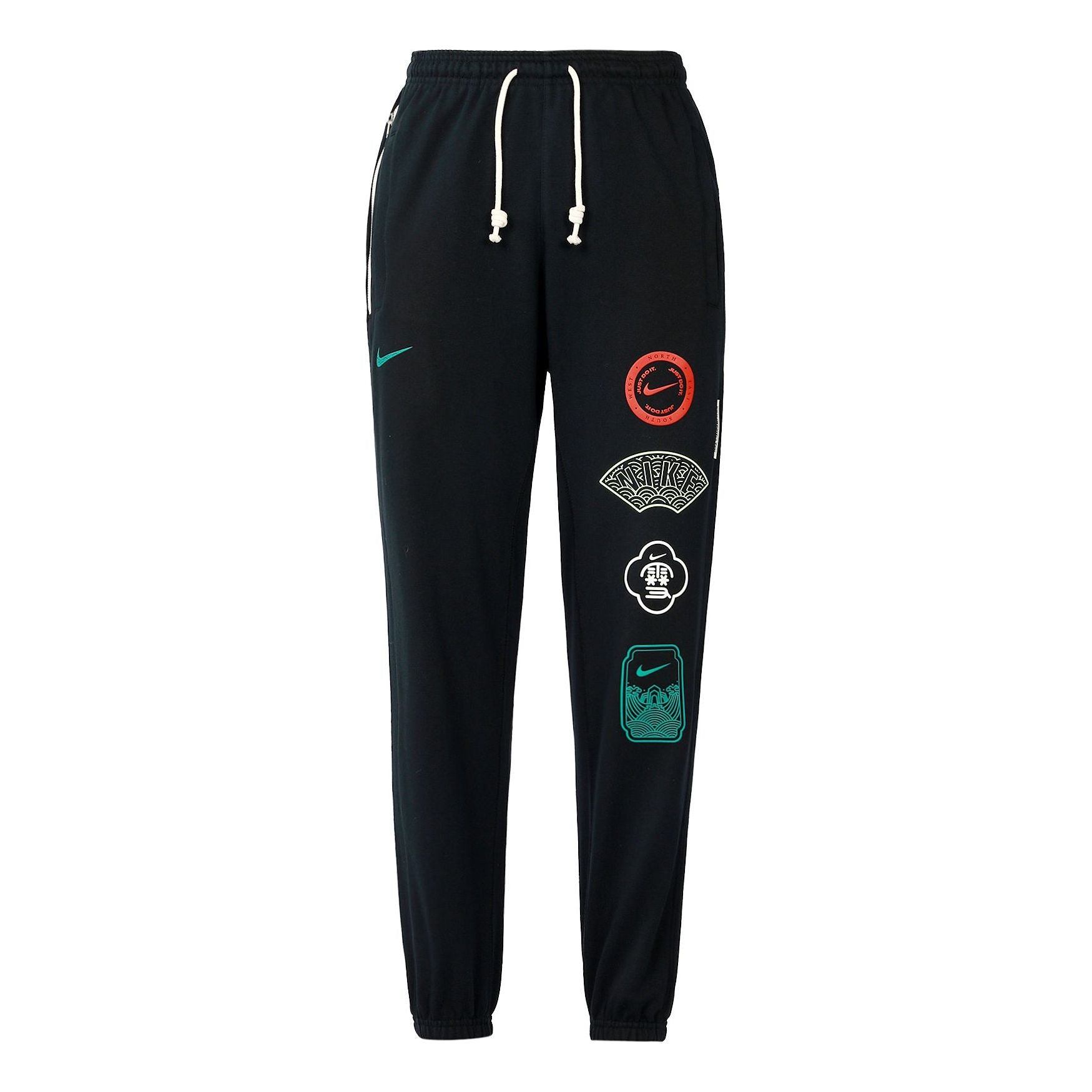 

Спортивные брюки Men's Nike Pattern Printing Lacing Casual Bundle Feet Sports Pants/Trousers/Joggers Black DR6405-010