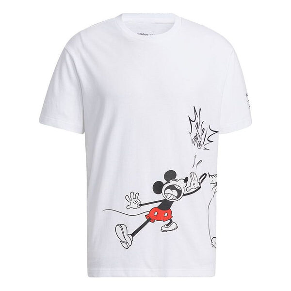 

Футболка neo x disney crossover m mf tee 2 cartoon printing sports short sleeve white Adidas, белый