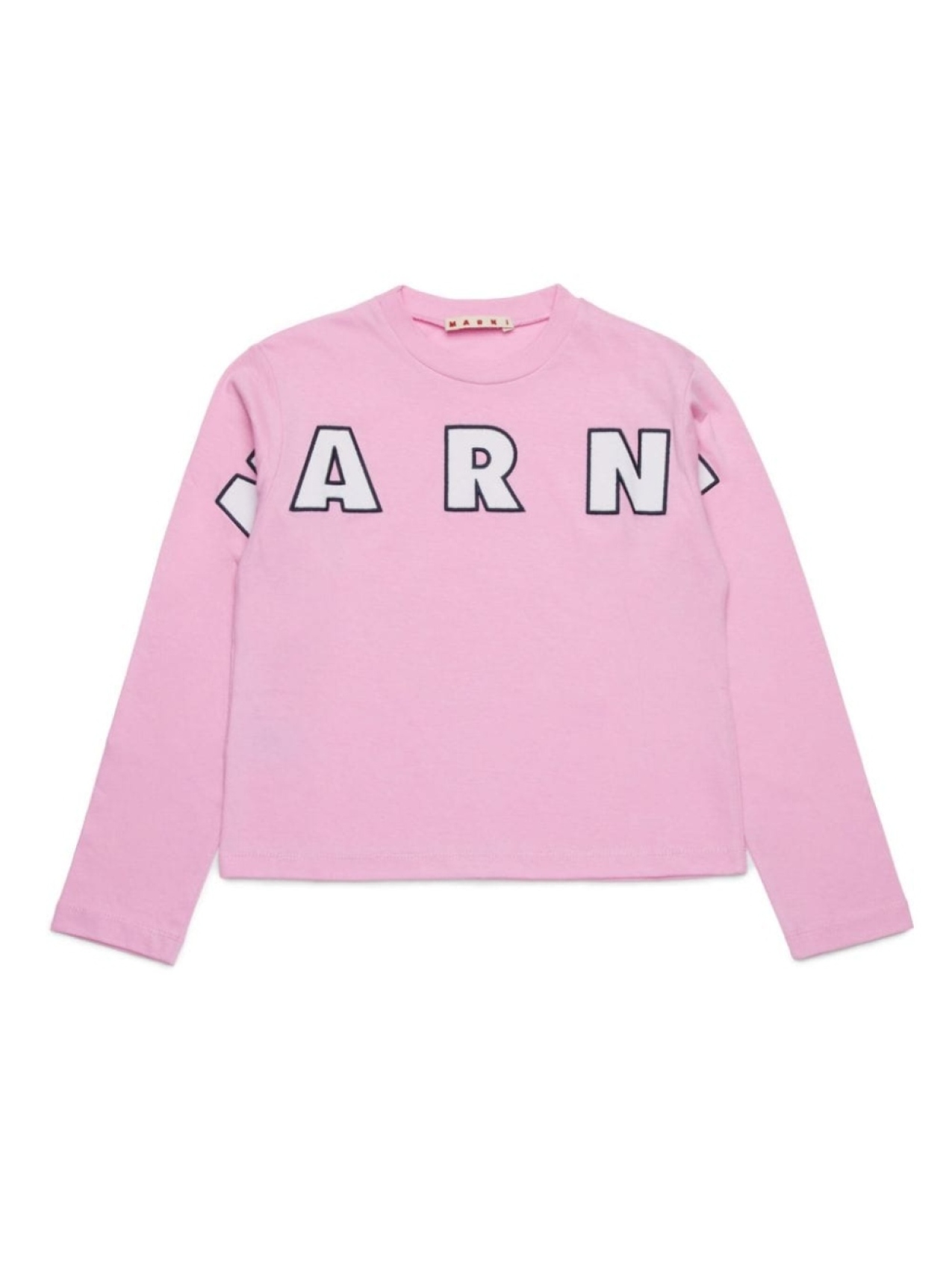 

Marni Kids футболка из хлопка с логотипом, розовый