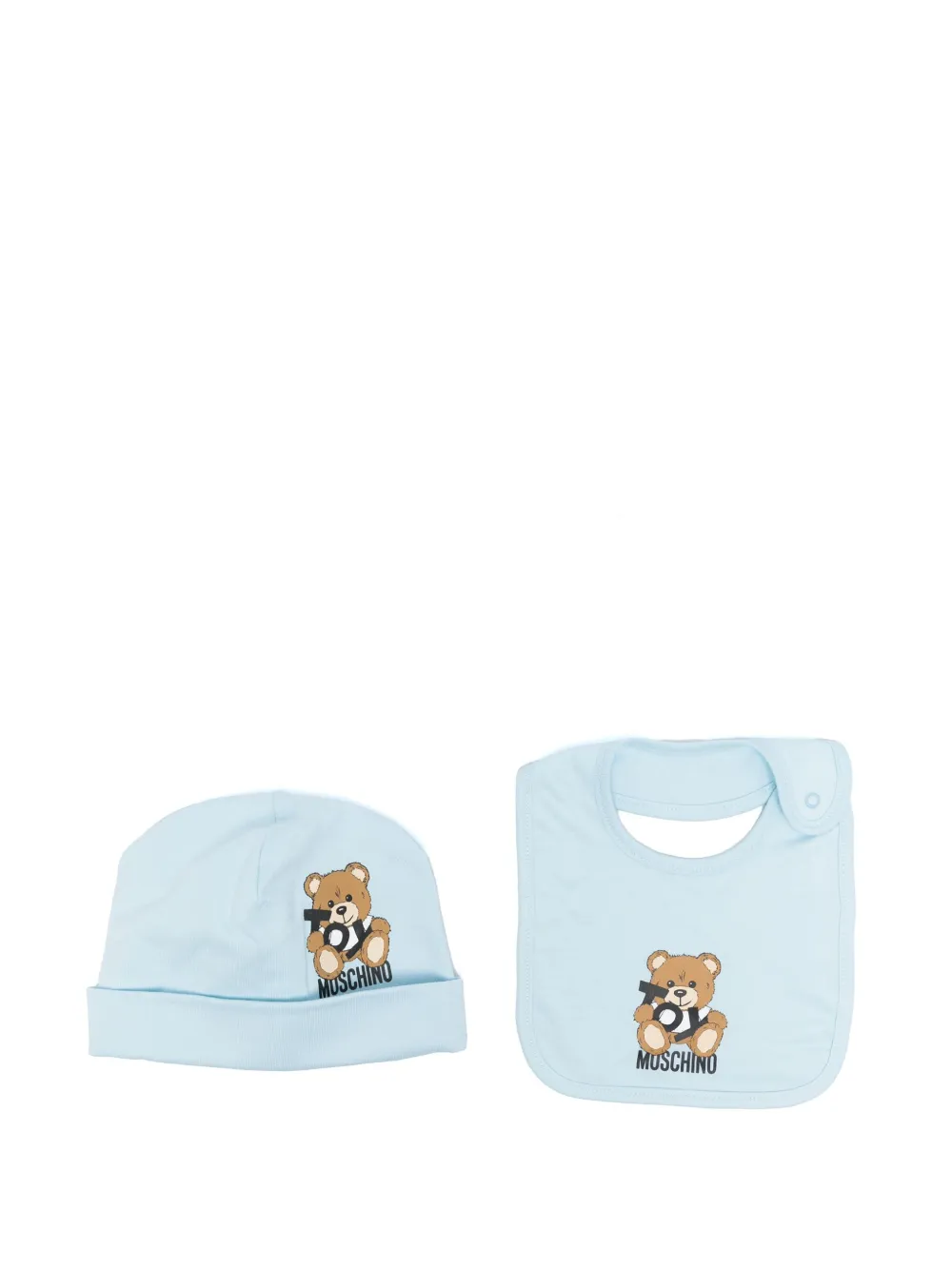 

Шапка бини с принтом Teddy Bear Moschino Kids, синий