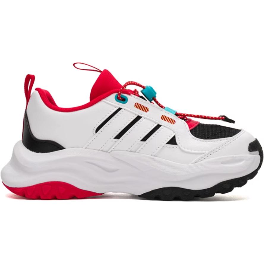 Adidas Модель Maxxwavy устойчивые к истиранию низкие детские повседневные кроссовки red white kids' — фото 3