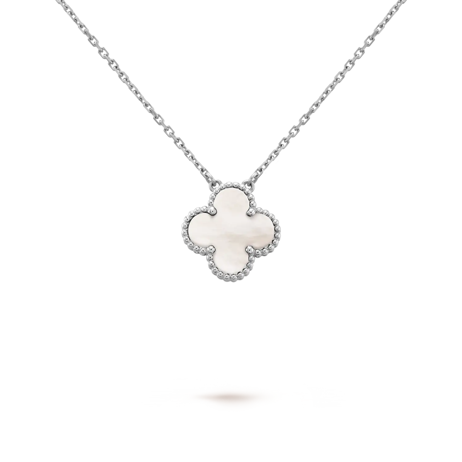 

Кулон Van Cleef & Arpels Vintage Alhambra, белое золото 18 ct, перламутр