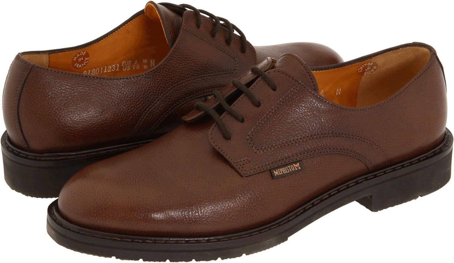 

Оксфорды Marlon Mephisto, цвет Chestnut Pebble Grain Leather