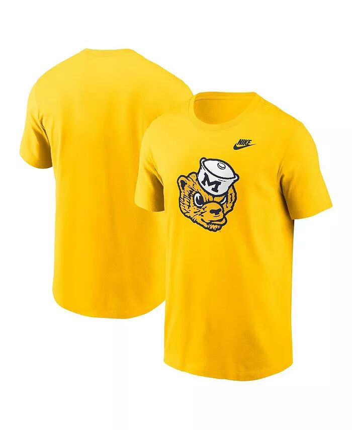 

Футболка мужская Maize Michigan Wolverines Legacy с альтернативным логотипом Nike